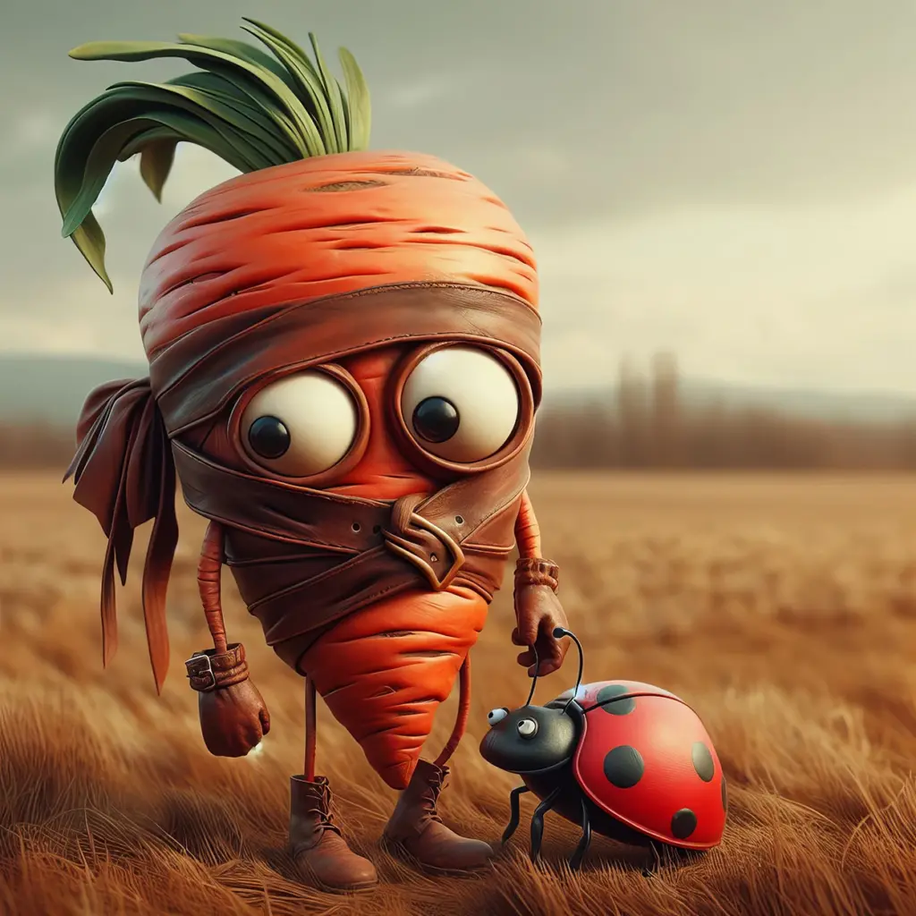 Mr Carrot and Ladybug