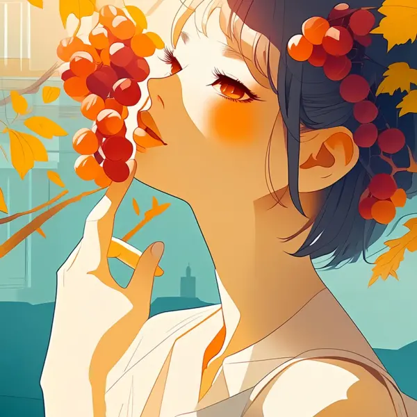 Grape Taster Girl