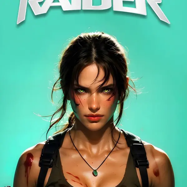 Lara Croft always ready