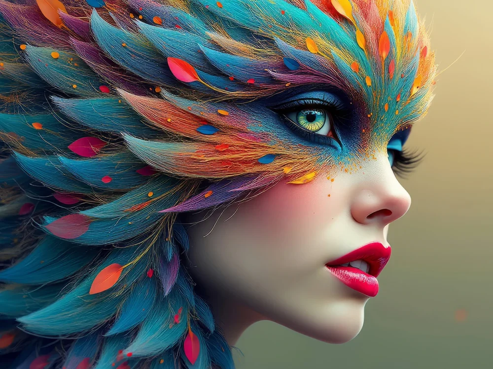 Colourful Fairy Girl